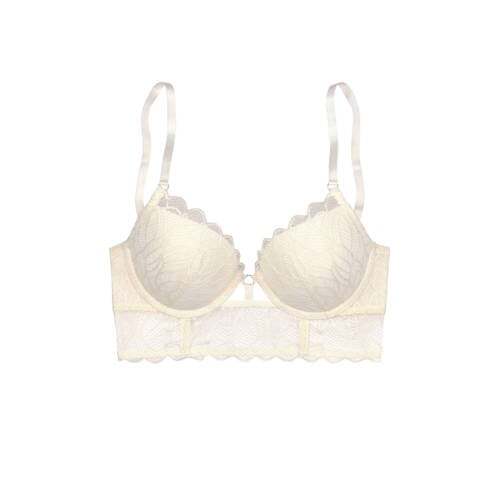 Lascana Lascana voorgevormde longline push-up bh ecru