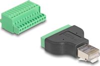 Delock RJ50 male to Terminal Block Adapter with push-button
