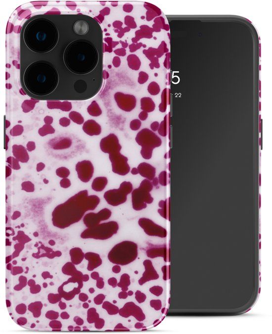 Selencia Hoesje - Geschikt voor Apple iPhone 15 Pro - Backcover geschikt voor MagSafe - Cosmic Orchid