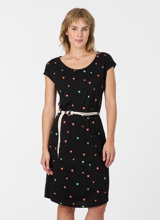 Ragwear LILITHE PRINT Dames Mini-jurk - zwart - M