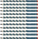 STABILO Ergonomisch driekantig grafietpotlood voor rechtshandigen - EASYgraph - 2B - 12 stuks - Petrol