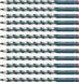 STABILO Ergonomisch driekantig grafietpotlood voor rechtshandigen - EASYgraph - 2B - 12 stuks - Petrol
