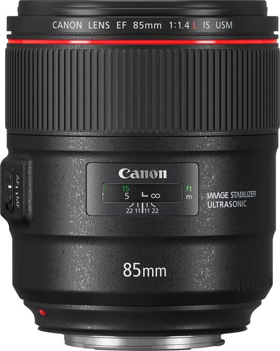 Canon EF 85mm F1.4L IS USM - Telelens - Canon EF - 85mm - f/1.4 - Zwart