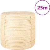 vidaXL Touw 6 mm 25 m 100% sisal