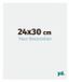 yd. Cadre photo 24x30 cm Plastique Blanc Brillant Evry