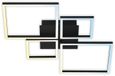 B.K.Licht Briloner Leuchten FRAME - LED plafondlamp - 3093- 015 - CCT- kleurtemperatuurregeling - incl. afstandsbediening - traploos dimbaar via afstandsbediening - nachtlichtfunctie - timerfunctie - IP20 - 25.000 branduren - 75 x 46,7 x 7,5 cm