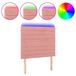 VidaXL Hoofdeind & Voeteind Roze Polyester, Hout 1800 mm x 50 mm x 780 mm