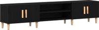 vidaXL TV-kast 180 x 31,5 x 40 cm Zwart Eiken Bewerkt hout