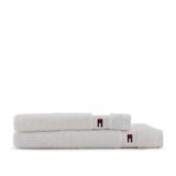 Tommy Hilfiger Legend White 2-delige handdoekenset van badstof en gastenhanddoek van 100% puur katoen