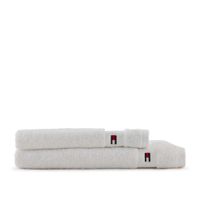 Tommy Hilfiger Legend White 2-delige handdoekenset van badstof en gastenhanddoek van 100% puur katoen