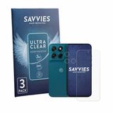 Savvies Screenprotector voor Motorola Moto G77 (Voor+Camera) - Folie Beschermfolie transparant 6 Stuks