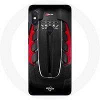 Maniacase Hoesje voor Xiaomi Redmi Note 5 Pro Audi RS Logo rood
