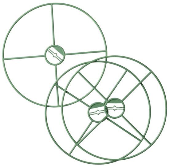 Nature Plantensteun Set 3 Ringen Groen - Klim-En Geleide Artikel - Ø30 cm