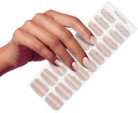 Pink Gellac UV Nagelstickers - Gellak Stickers 0025 Cat Eye Champagne Gold - Nail Art Gel Stickers voor Nagels - 20 stuks in 10 maten