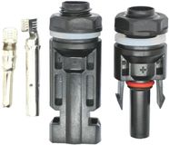 Merkloos PV-Diodeconnector - 1-Polig - IP67 - Met Krimpcontact - Tegen Terugstroom - Zwart
