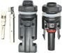 Merkloos PV-Diodeconnector - 1-Polig - IP67 - Met Krimpcontact - Tegen Terugstroom - Zwart