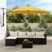 vidaXL Wandparasol 290 cm Geel
