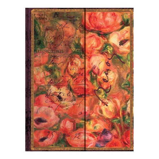 Carnet Paperblanks Embellished Manuscripts Collection - Renoir, Letter to Morisot (1892) Midi Unlined Hardback Journal