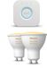 Philips Hue Starterspakket - GU10 - met 2 Spotjes - Warm tot Koelwit Licht - Incl. 1 Hue Bridge - Hue White Ambiance