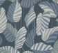 A.S. Création Palmbladeren Behang Botanisch Blauw Crème Grijs Groen Vliesbehang 10,05 m x 0,53 m