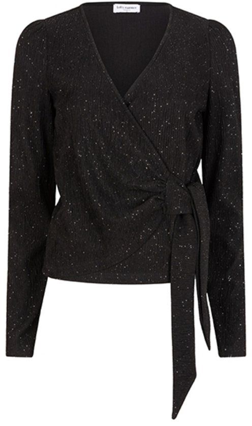 Lofty Manner Blouse Top Nyssa Qk400 600 Zwart Dames Maat M