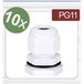 Quadrios 24CA406 Wartel PG11 Polyamide Blanc 10 pièce(s)