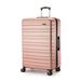 Amazon Basics Hardshell Koffer Groot - Uitbreidbare ABS Reisbagage met 4 Dubbele Zwenkwielen - Krasbestendig en Lichtgewicht - 78 x 52,6 x 32cm - Roségoud