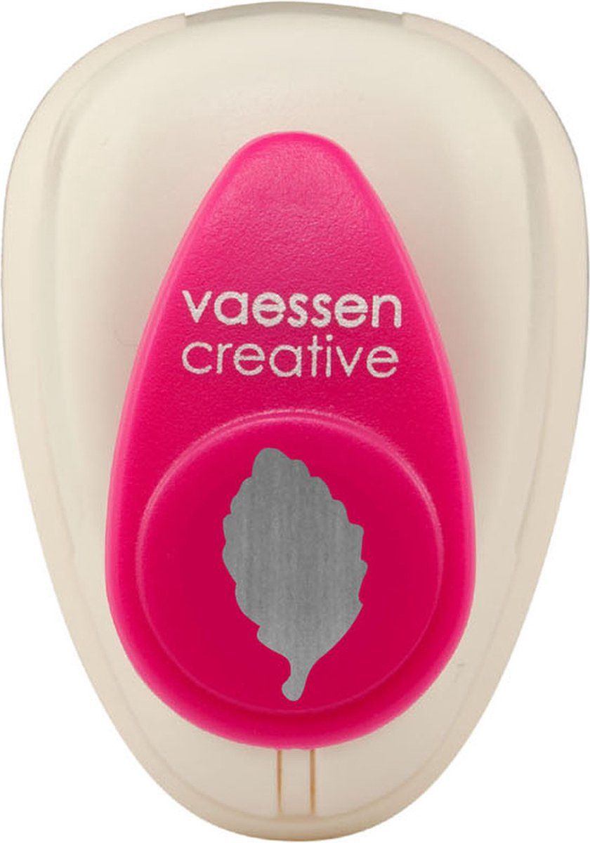 Vaessen Creative Figuurpons Mini Berkenblad Ø0,95cm - Wit