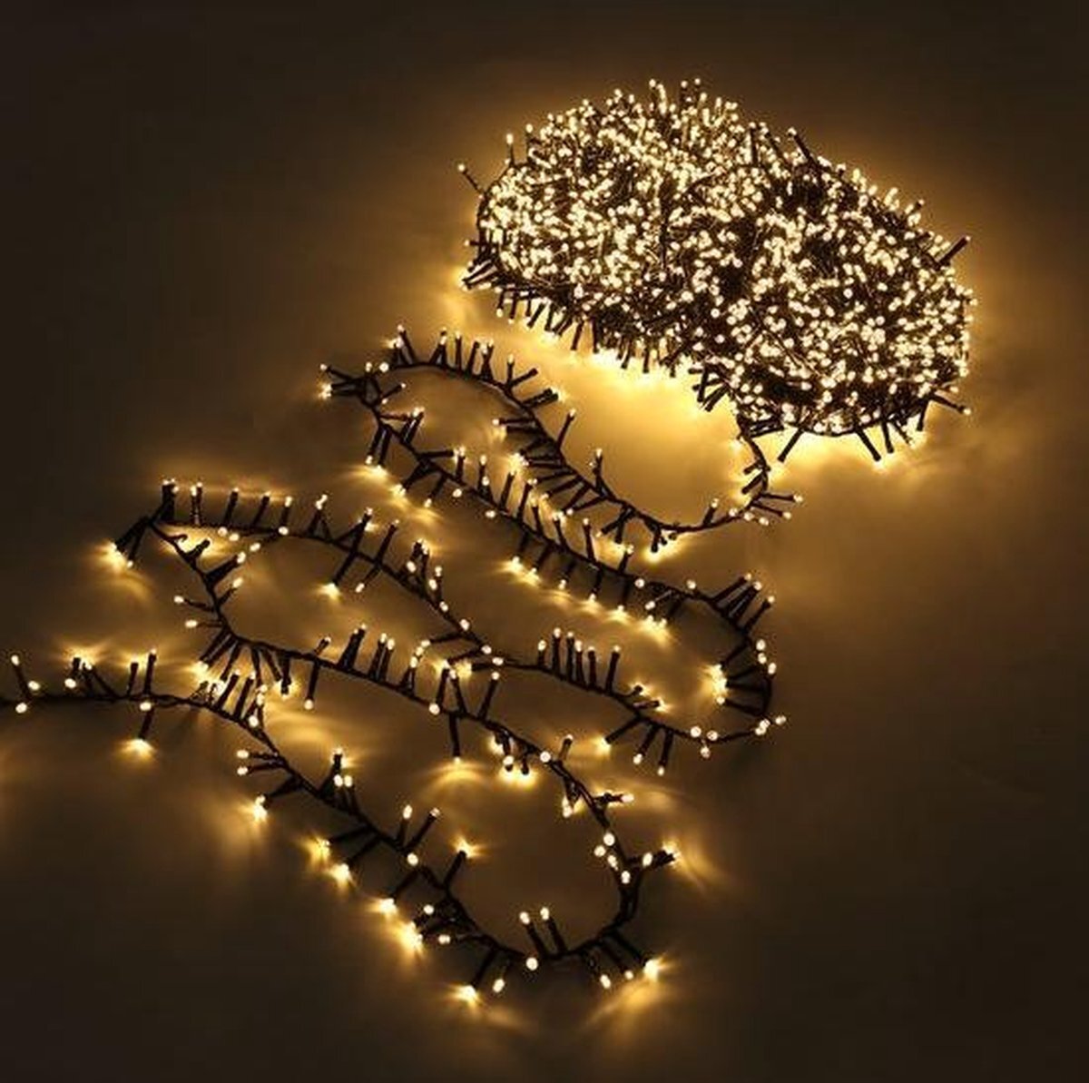 Groenovatie LED Kerstverlichting - Cluster - 10 Meter - 500 Lampjes - IP44 - Extra Warm Wit