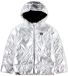 Levi's Kids Core Batwing Puffer Jas Zilver Metallic Polyester Kort Waterdicht Meisje 8 Jaar