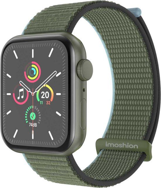 iMoshion Nylon⁺ Apple Watch Band - 42/44/45/49mm - Dark Olive