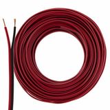 Luidsprekerkabel SeKi Luidsprekerkabel 2 x 0,75 mm2-25 m rood/zwart CCA audiokabel boxkabel