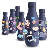 Vikaster MilkyBottle Thermosfles, 350 ml, BPA-vrij, roestvrij staal, lekvrij, voor kinderen