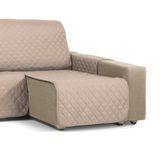 Martina Home Bekleding voor chaise longue, gewatteerd, amber, 280 cm, leer