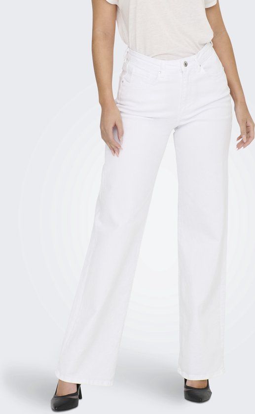 ONLY ONLJUICY HW WIDE LEG DNM REA NOOS - Wit - Dames