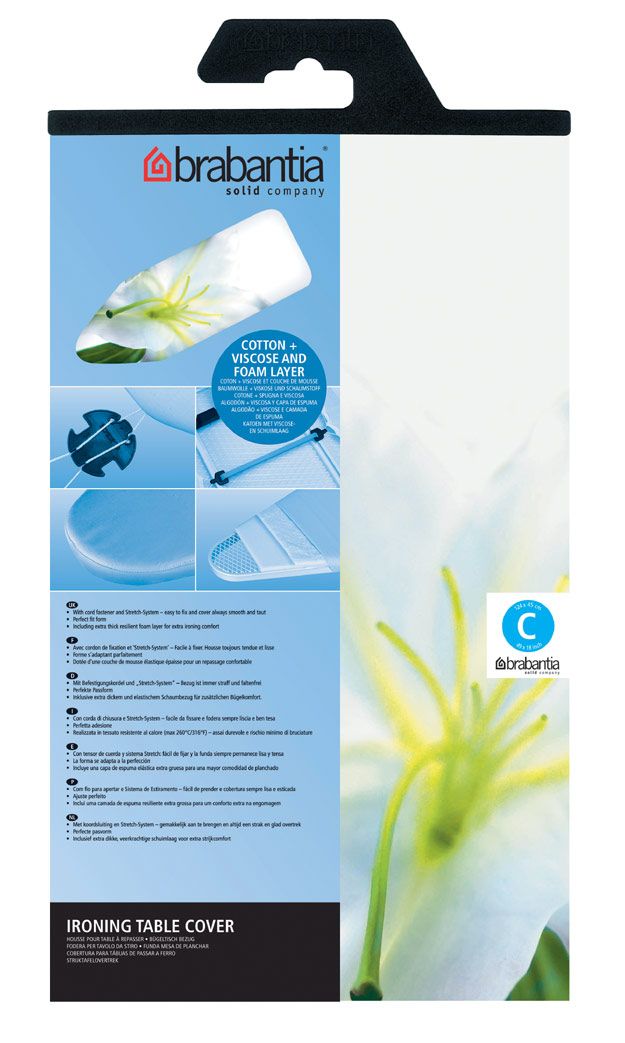 Brabantia Strijkplankovertrek Katoen Meerkleurig 124 x 45 cm