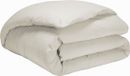 Dekbedovertrek, Essix - Soft Line - Kussensloop Katoen Beige 200 x 200 cm