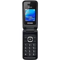 Brondi FOX - Functionele telefoon - dual-SIM - microSD slot - 128 x 160 pixels - rear camera 1,3 MP - zwart