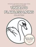 Tinkalvo Flawless Living Collection Malbuch mit extra dicken Konturen