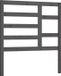 vidaXL Hoofdbord 96x4x104 cm massief grenenhout grijs