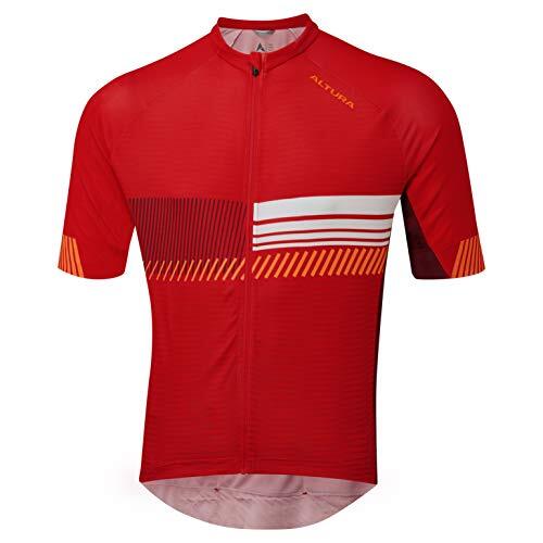 Altura Heren Club shirt met korte mouwen, rood/kastanjebruin, XL