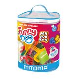 Mitama My Zoo Bag Funny Doo Boetseerklei, 30 stuks, speeldoos met vormen, vanaf 3 jaar, spel en vrije tijd, kinderen, meerkleurig, Taglia Unica, boetseerklei