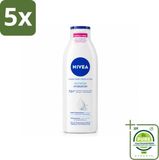 NIVEA 5 x Lait pour le corps Express - 250 ml - Lot économique