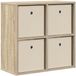 vidaXL Dressoir Sonoma Eiken 59,5 x 27 x 57 cm