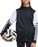 Adidas Squadra 25 Hooded Trainingsjas Junior - Maat 140 - Zwart/Wit