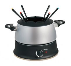 Tefal EF3000 - Elektrische Fonduepan - 6 personen - Zwart/Zilver