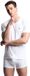 Emporio Armani T-shirt en jersey de coton stretch à manches courtes et col en V blanc M Homme