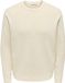 Only & Sons Heren trui bequem Beige XL Ronde Hals Volwassenen