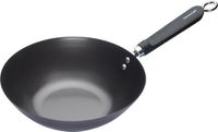 KitchenCraft Wok, 26.5 CM, Acier au carbone, Antiadhésif