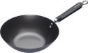 KitchenCraft Wok, 26.5 CM, Acier au carbone, Antiadhésif